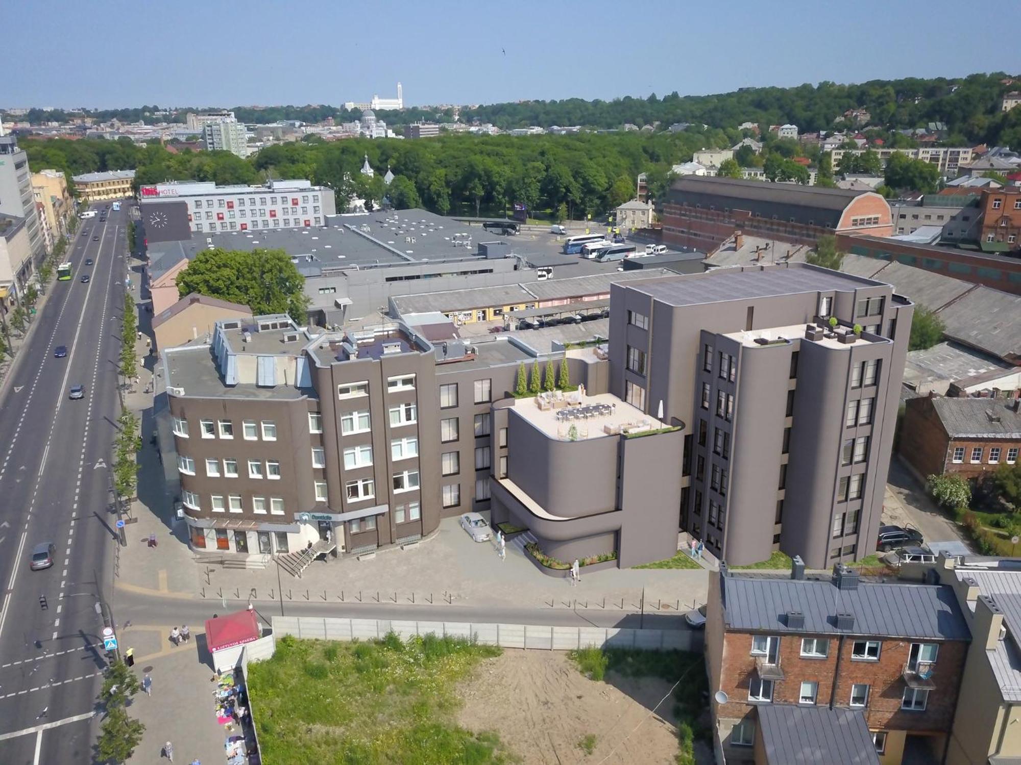 Cosy Panoramic Studio In The Center For 1-2 Pers. Kaunas Bagian luar foto
